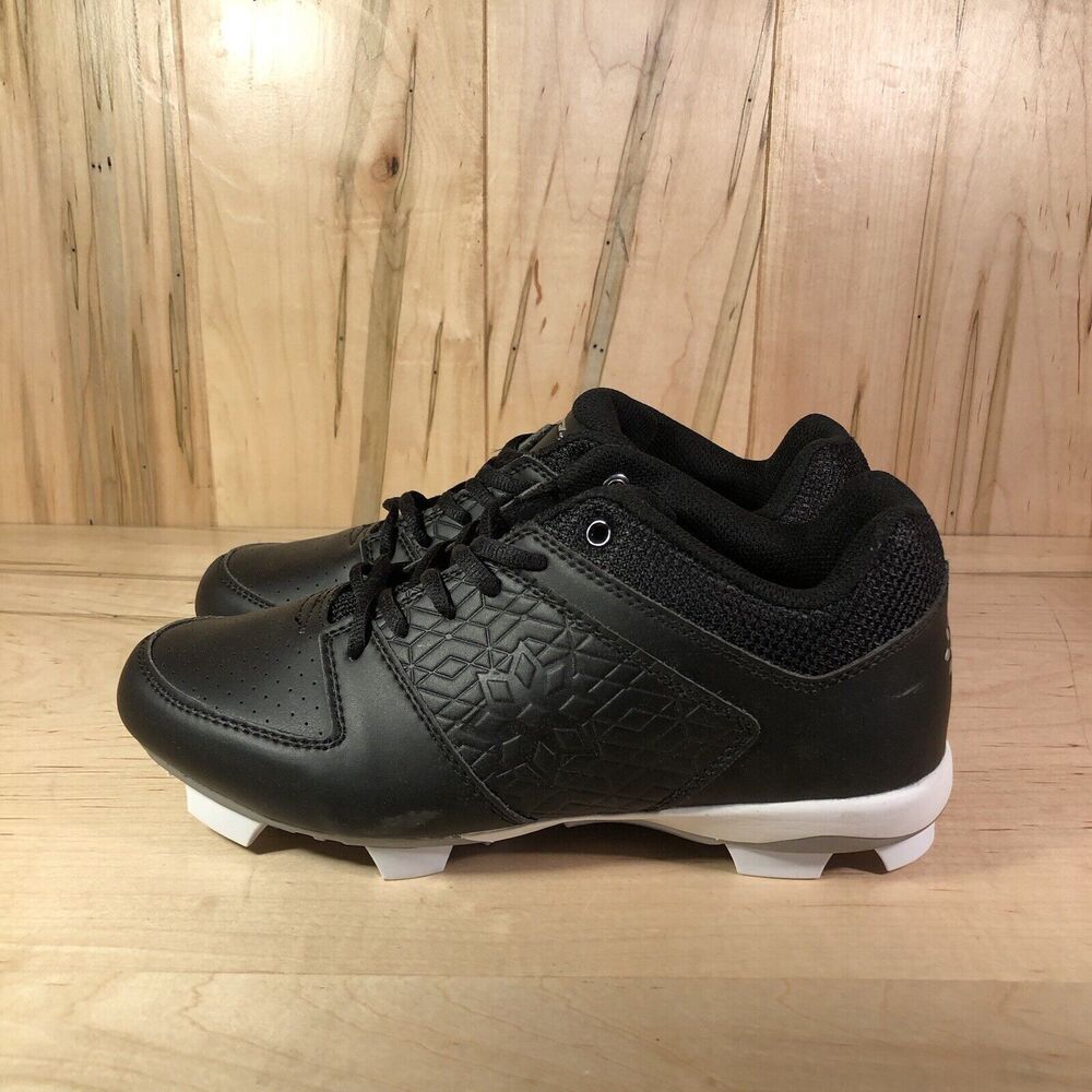 RINGOR RIP-IT GIRLS MOLDED DIAMOND SOFTBALL CLEATS BLACK SIZE 9.5